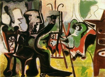 パブロ・ピカソ Painting - 芸術家とそのモデル II 1963年 パブロ・ピカソ
